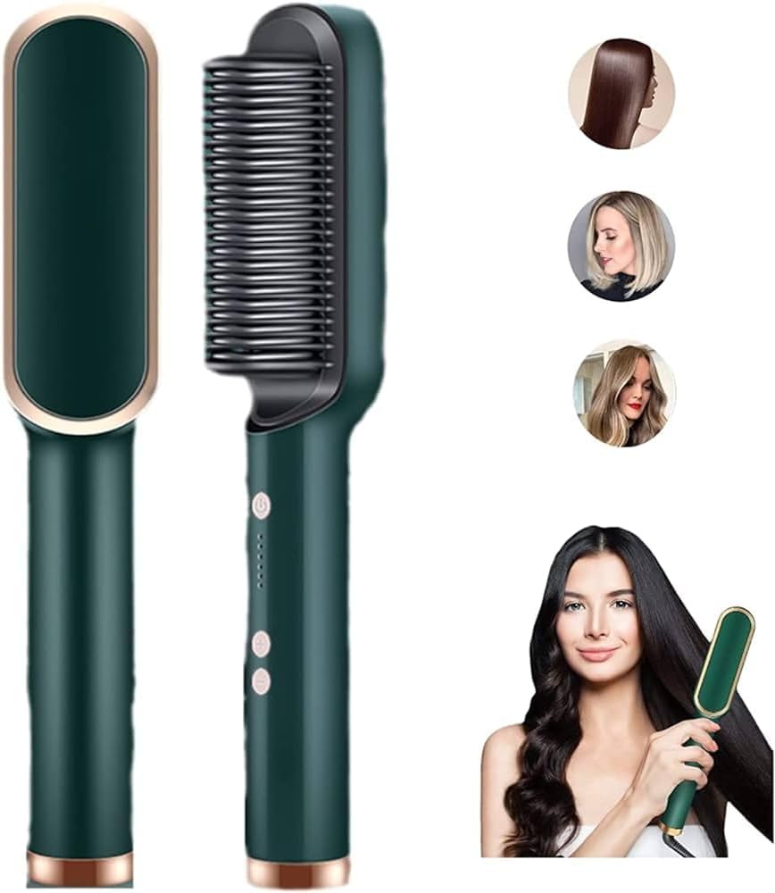 Hair Straightener Comb Brush
