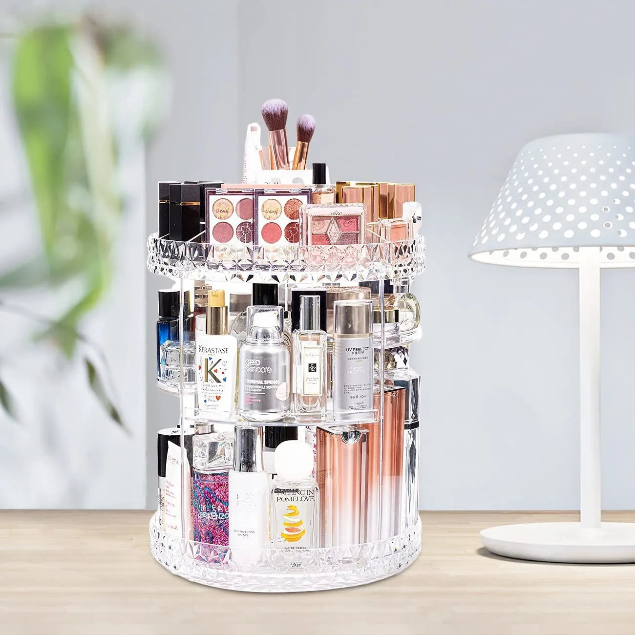 Cosmetics Makeup Organizer 3D Rotating 360