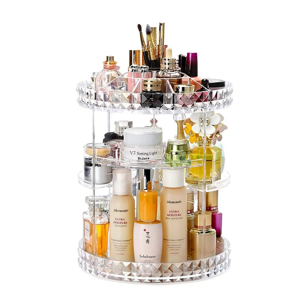 Cosmetics Makeup Organizer 3D Rotating 360