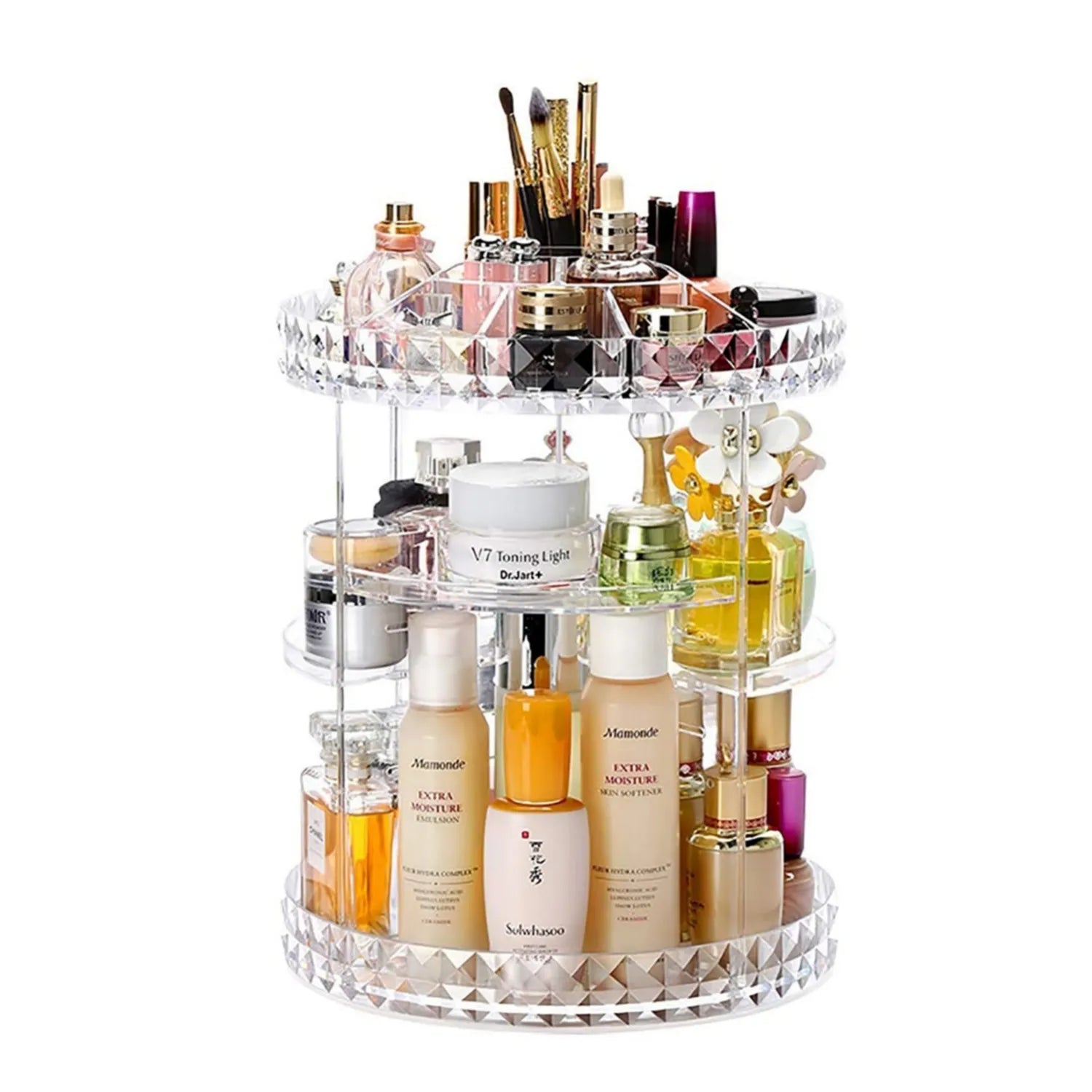 Cosmetics Makeup Organizer 3D Rotating 360