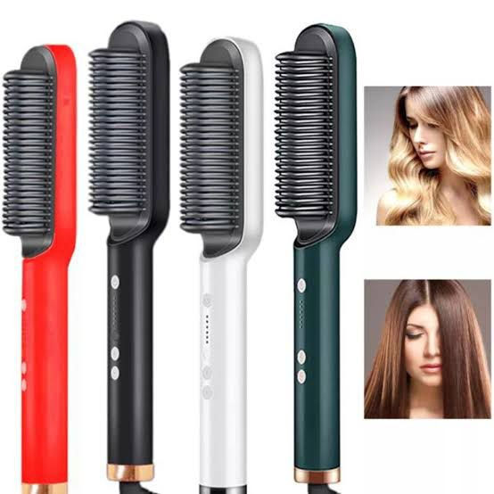Hair Straightener Comb Brush