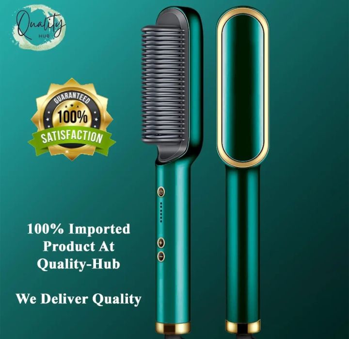 Hair Straightener Comb Brush