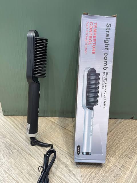 Hair Straightener Comb Brush