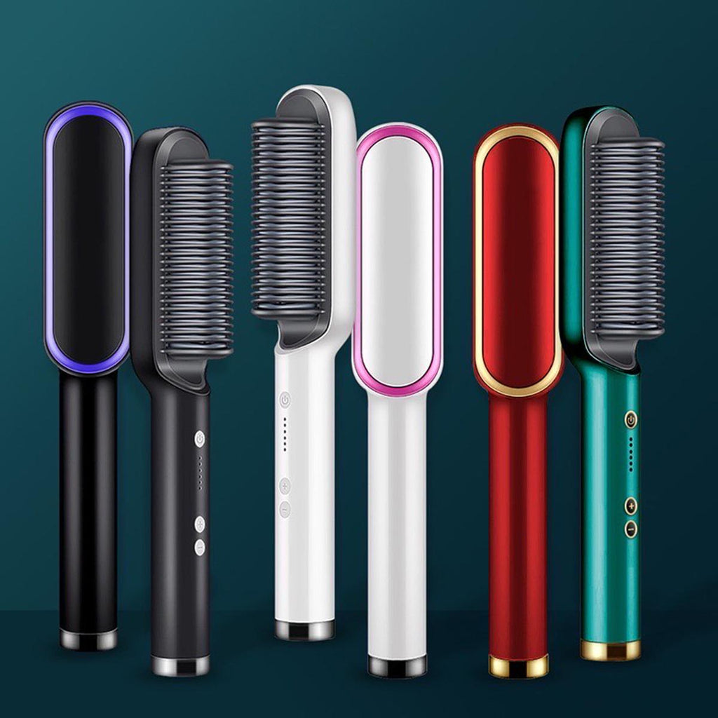 Hair Straightener Comb Brush
